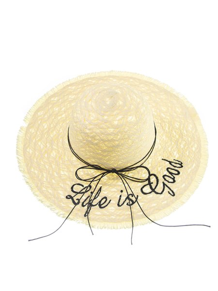 

JFN Beach Straw Hat, Beige, Women Hats