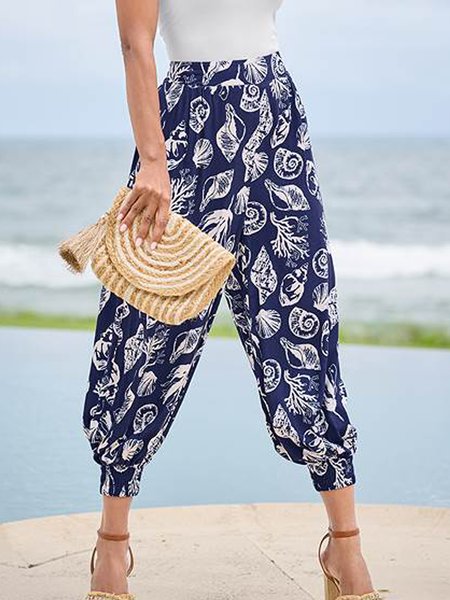 

Leaves Pants, Purplish blue, Pants