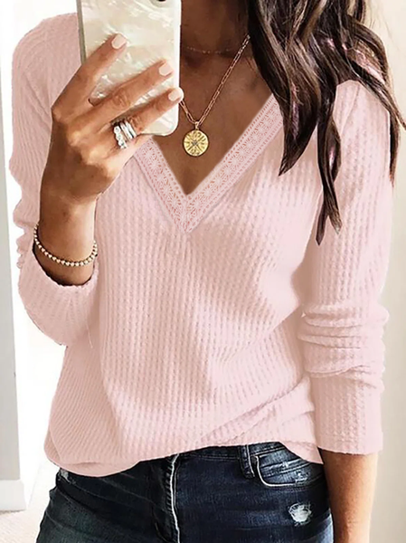 

Plus size Casual Plain Tops, Pink, Blouses & Shirts