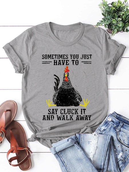 Sometimes You Just Have To Walk Away Short Sleeve T-Shirt, Gray, T-shirts