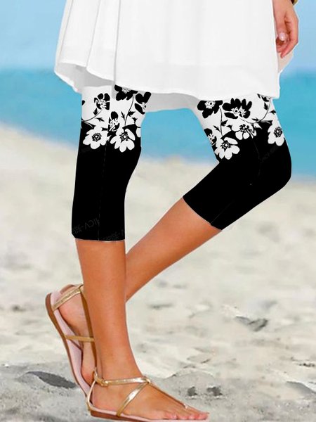

Floral Basics Cotton Blends Pants, Multicolor, Pants