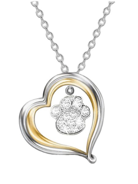 

JFN Alloy Love 's Claw Necklace, As picture, Necklaces