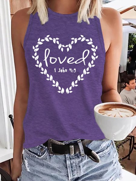 

Loved Faith Cozy Knit Tank, Purple, Tank Tops