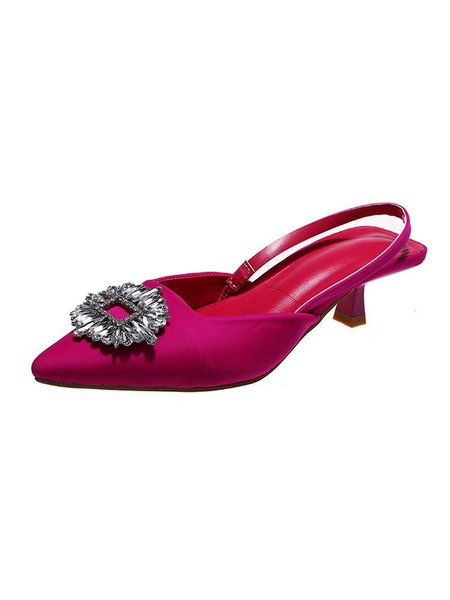 

Gorgeous Rhinestone Banquet Evening Dress Stilettos, Deep pink, Sandals