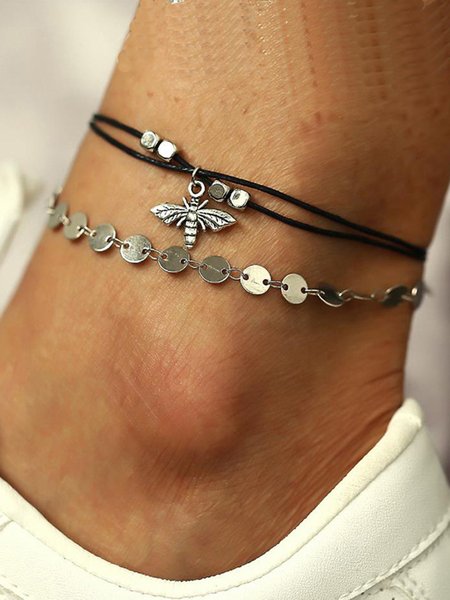 

JFN Vintage Alloy Bee Anklet, As picture, Anklets