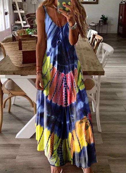 

V Neck Ombre Sexy Short Sleeve Knit Dress, Multicolor, Maxi Dresses