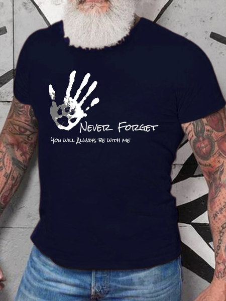 

Never Forget Dog Basics Short Sleeve Short Sleeve T-Shirt, Dark blue, T-shirts