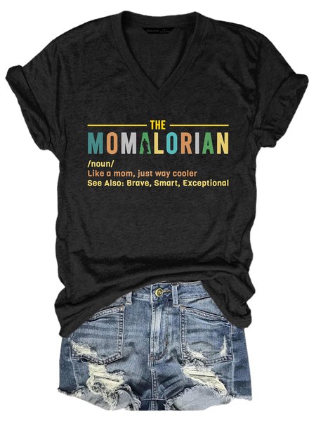 

The Momalorian Mother's Day Gift Funny Short Sleeve T-Shirt, Black, T-shirts
