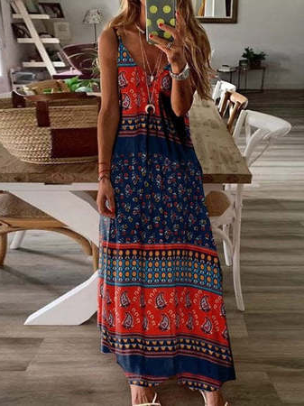 

Vacation Regular Fit Floral Short Sleeve Knit Dress, Multicolor, Dresses