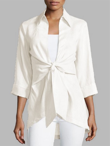 

Simple Regular Fit Plain Daily Cardigan, Beige, Kimonos