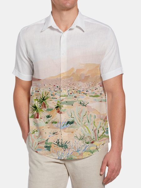 

Vacation Short Sleeve Short Sleeve Shirt, White, Blouses&Shirts