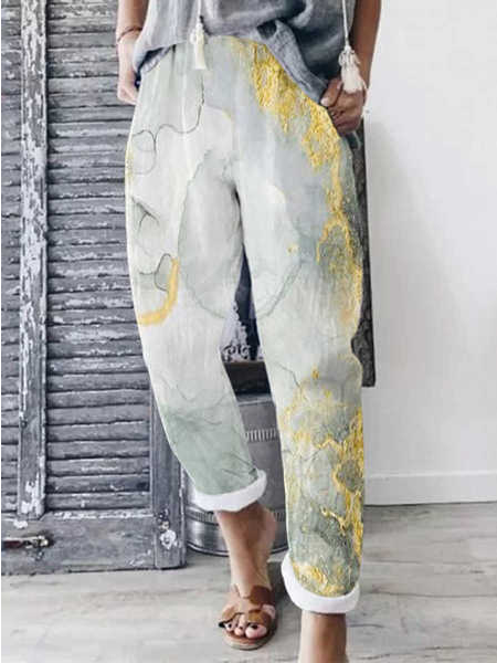 

Women Ombre Casual Loose Long Pants, Multicolor, Pants