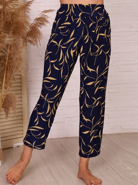 

Leaves Vacation Loosen Pants, Multicolor, Pants