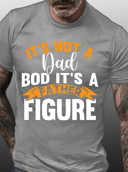 

It's Not A Dad Bod It's A Father Figure Shirts&Tops, Light gray, T-shirts