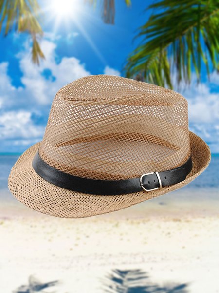 

Men's Hawaiian Shade Breathable Net Bucket Hat, Khaki, Men's Accessories