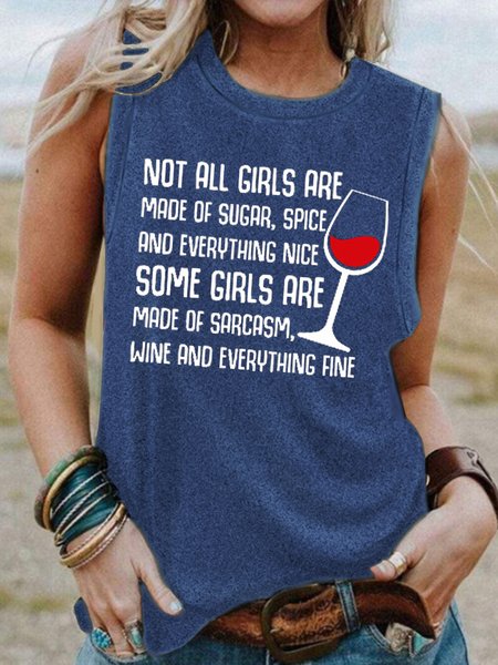 

Not All Girls Are Made Of Sugar And Spice And Everything Nice Women's Tank, Light blue, Tank Tops