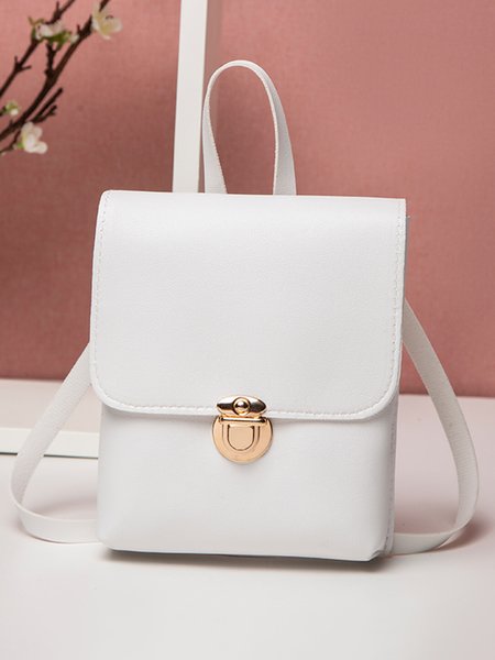 Ladies Casual Lightweight Printed Backpack, White, Bags