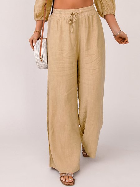 

Draw string Pockets Loosen Pants, Khaki, Pants