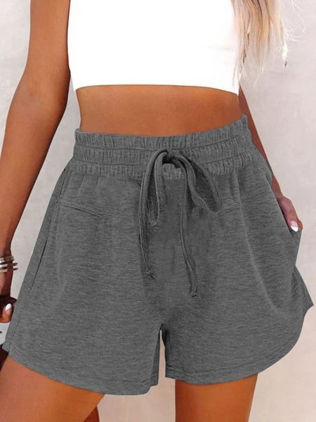 

Sporty Loosen Sports Shorts, Gray, Shorts