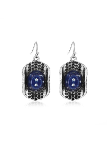 

JFN Vintage Blue Hat Star Independence Day Earrings, Deep blue, Earrings
