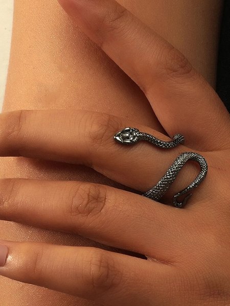 

Fashion Vintage Snake Open Ring, As picture, Rings