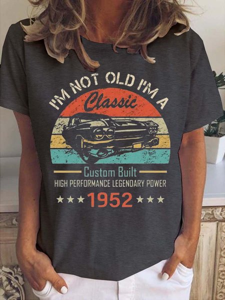 

70th Birthday 1952 Women's Short Sleeve T-Shirt, Deep gray, T-shirts