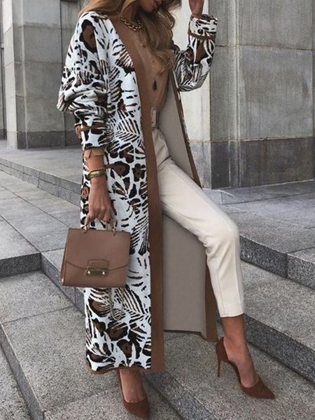 Printed Outerwear, As picture, Coats