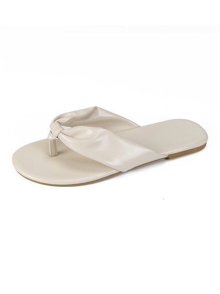 

Women's Casual Resort Flip-Flops, White, Sandals