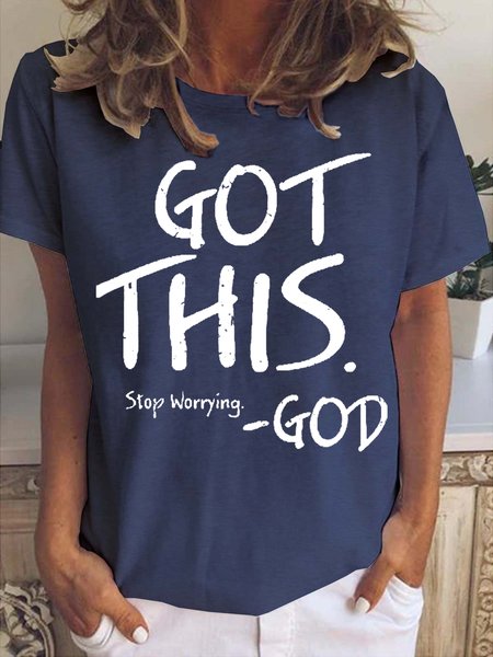 God This Women's Short Sleeve T-Shirt, Deep blue, T-shirts