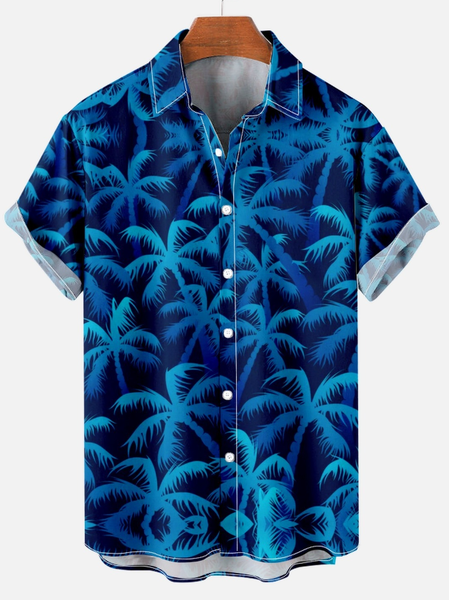 

Men's Plants Vacation Short Sleeve Polo Shirt, As picture, Short Sleeves Shirts