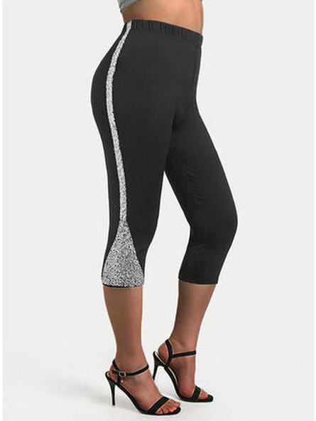 

Summer Skinny Vacation Women Leggings, Black, Leggings