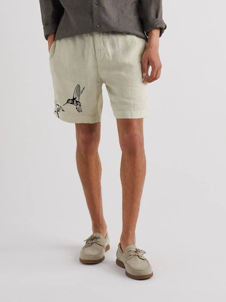 

Cotton And Linen Casual Shorts, Apricot, Shorts