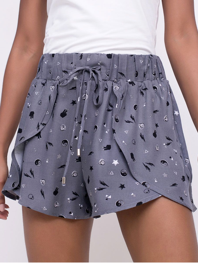 

Casual Shorts Geometric, Gray, Shorts