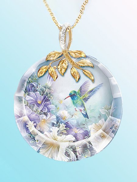 

JFN Creative Crystal Flower Bird Necklace, Color5, Necklaces