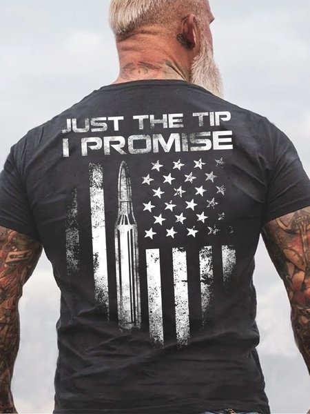 

Mens JUST THE TIP Crew Neck Short Sleeve Casual Short Sleeve T-Shirt, Deep gray, T-shirts