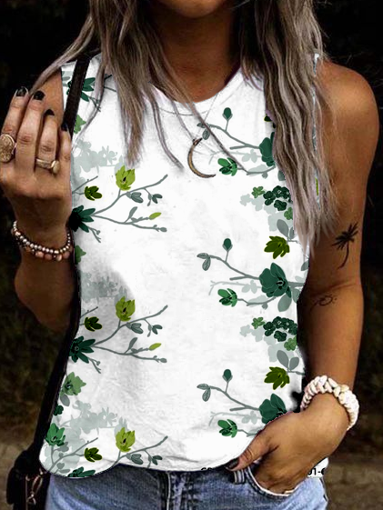 

Casual Knit, White, Tank Top