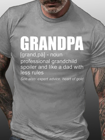 

Grandpa Is Professional Grandchild Spoiler Best Gift Shirts&Tops, Light gray, T-shirts