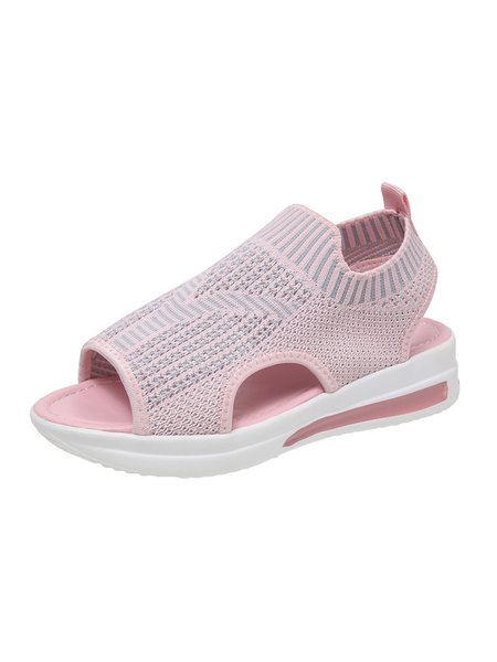 

Contrast Flyknit Jacquard Sports Sandals, Pink, Athletic & Casual Shoes