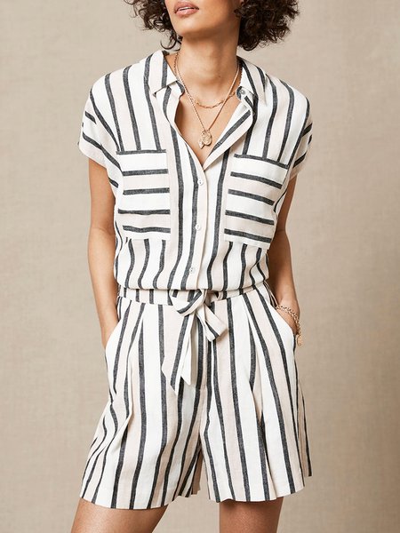

Striped Casual Shorts, Stripe, Shorts