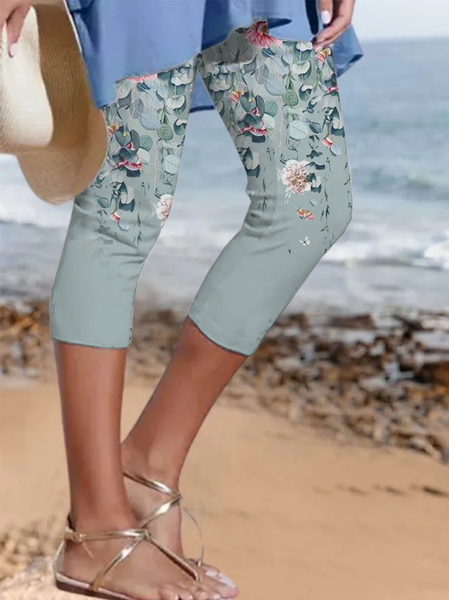 

Skinny Casual Leggings, Aqua, Leggings