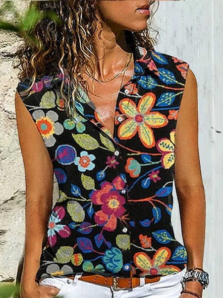 

Vintage Short Sleeve Blouse, Black, Blouses & Shirts