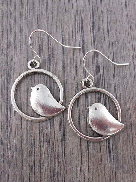 

JFN Retro Ethnic Simple Bird Earrings, Color2, Earrings