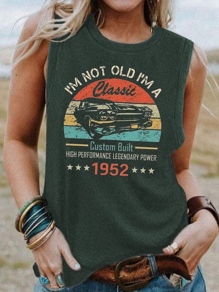 

70th Birthday 1952 Women's, Green, Tank Tops