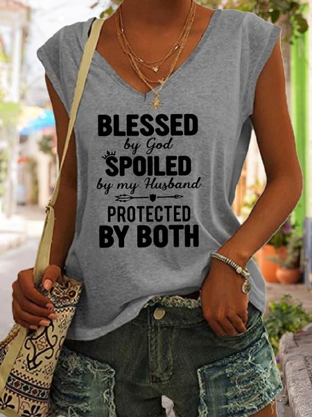 

God Bless Women's, Gray, Tank Tops