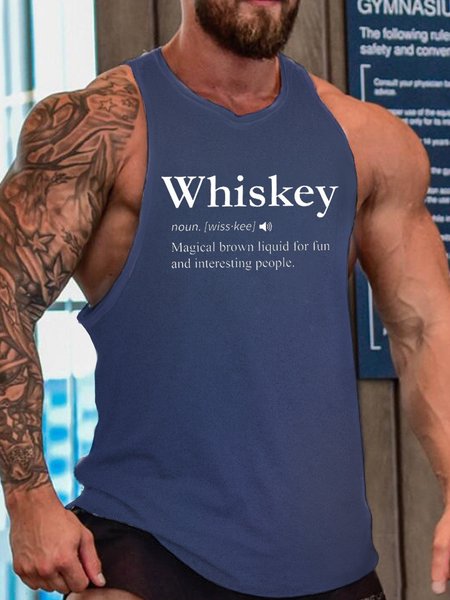 

Whiskey Men's, Blue, Tank Tops