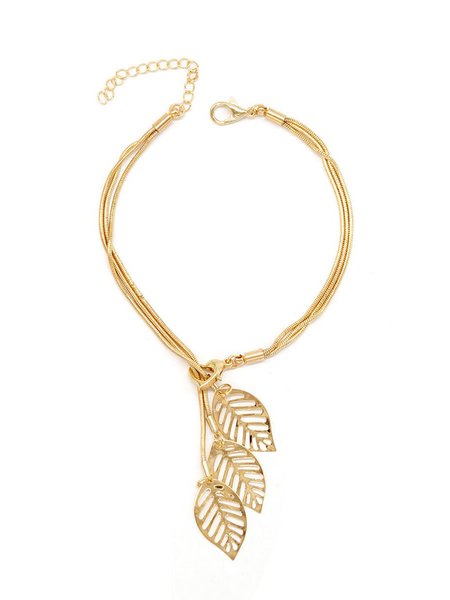 

JFN Alloy Bracelet, Golden, Bracelets