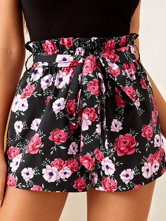 

Vacation Loosen Shorts, Black, Shorts