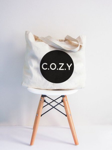 

COZY Exclusive Canvas Shopping Bag, As picture, Bags