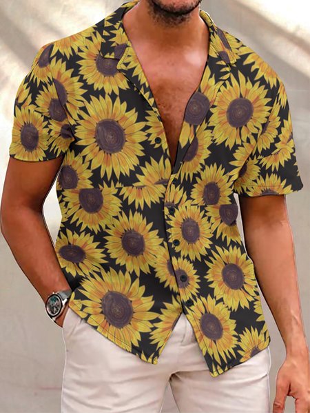 

Sunflower Men's Short sleeve shirt, As picture, Shirts
