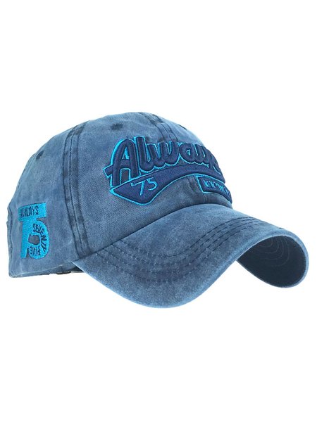 

COATED WASHED BASEBALL HAT, Purplish blue, Accessories